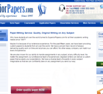 Superior Papers review screen