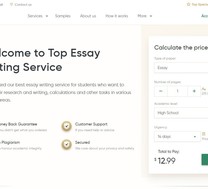TopEssayWriting review screen